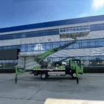 ISUZU100P 22 meter straight arm telescopic aerial work platform